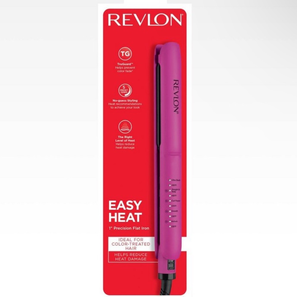 Revlon Easy Heat Precision Hat Flat Iton 1”